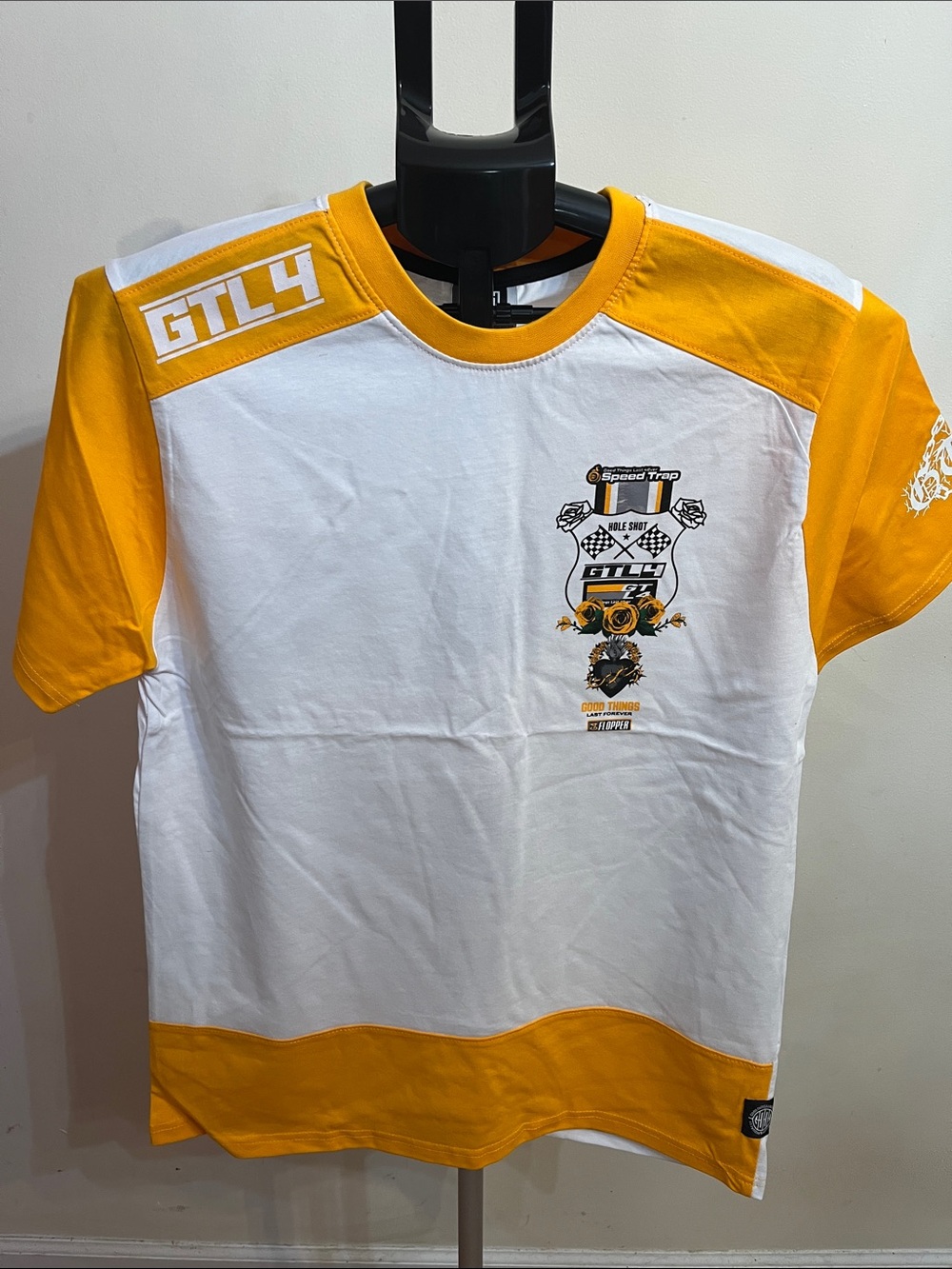 GTL4 Red and White Patch Logo Tee